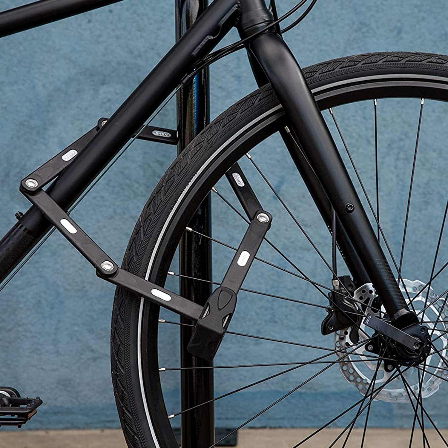 ABUS Faltschloss Bordo Granit XPlus 6500 SH mit Halterung - Fahrradschloss  aus gehärtetem Stahl - ABUS-Sicherheitslevel 15 - 110 cm - Schwarz